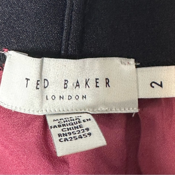 NWOT Ted Baker Evola Floral Pleated Recycled-Polyester Midi Skirt. Sz: 2 (Small) - Picture 5 of 7